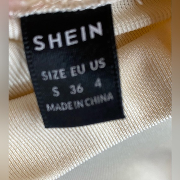 Blouse with Sheer PomPom Embellished Sleeves-SHEIN - Picture 4 of 5